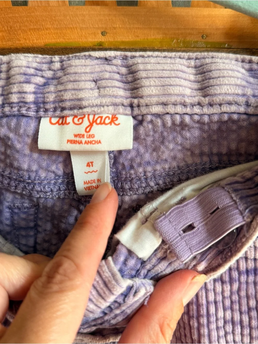 Cat & Jack Lavender Corduroy Kids Jeans - Soft Ribbed Style